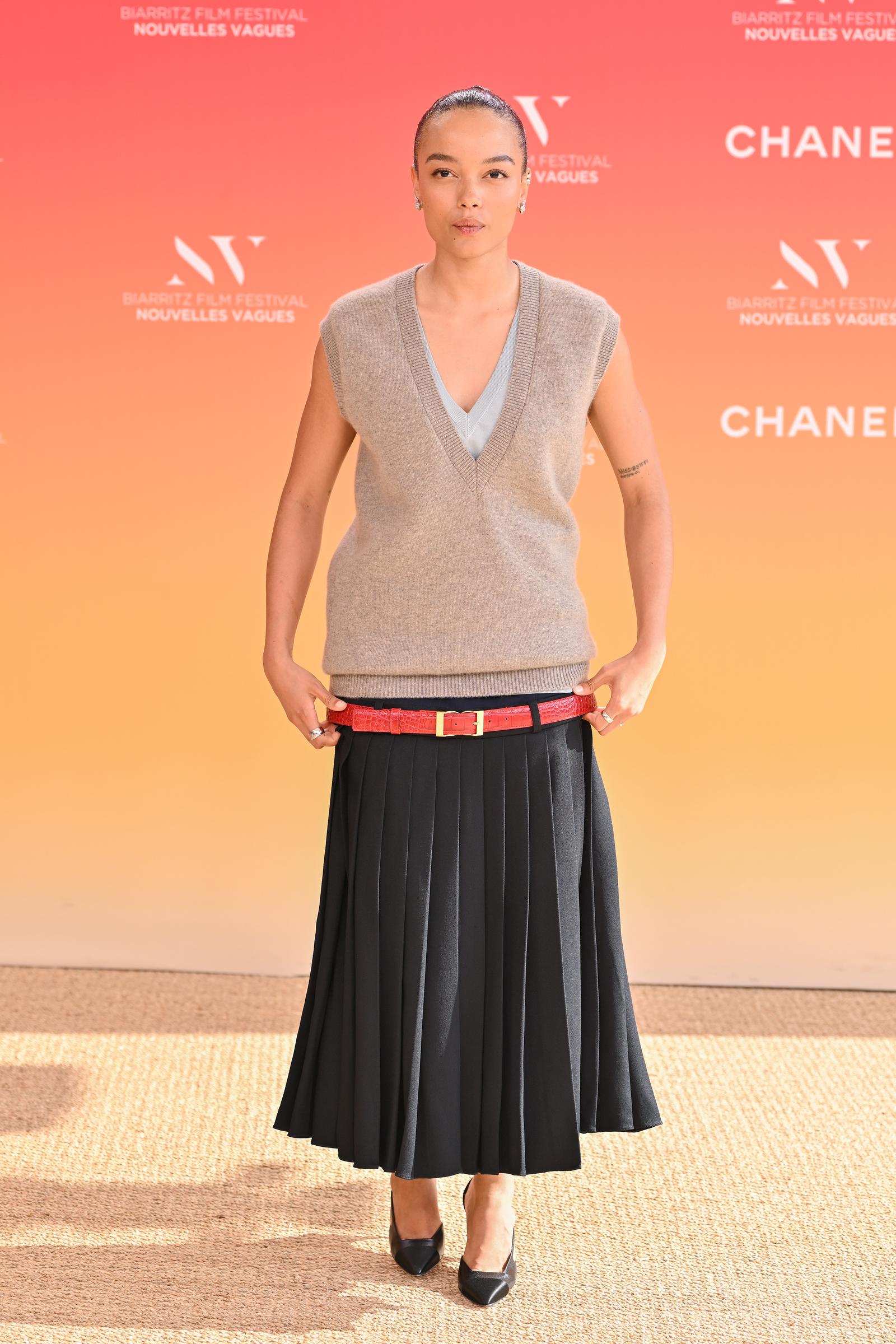 Esmé Creed Miles attends the carpet of the closing ceremony during the 4th "Nouvelles Vagues" International Biarritz Film Festival on June 27, 2026 in Biarritz, France | Source: Getty Images