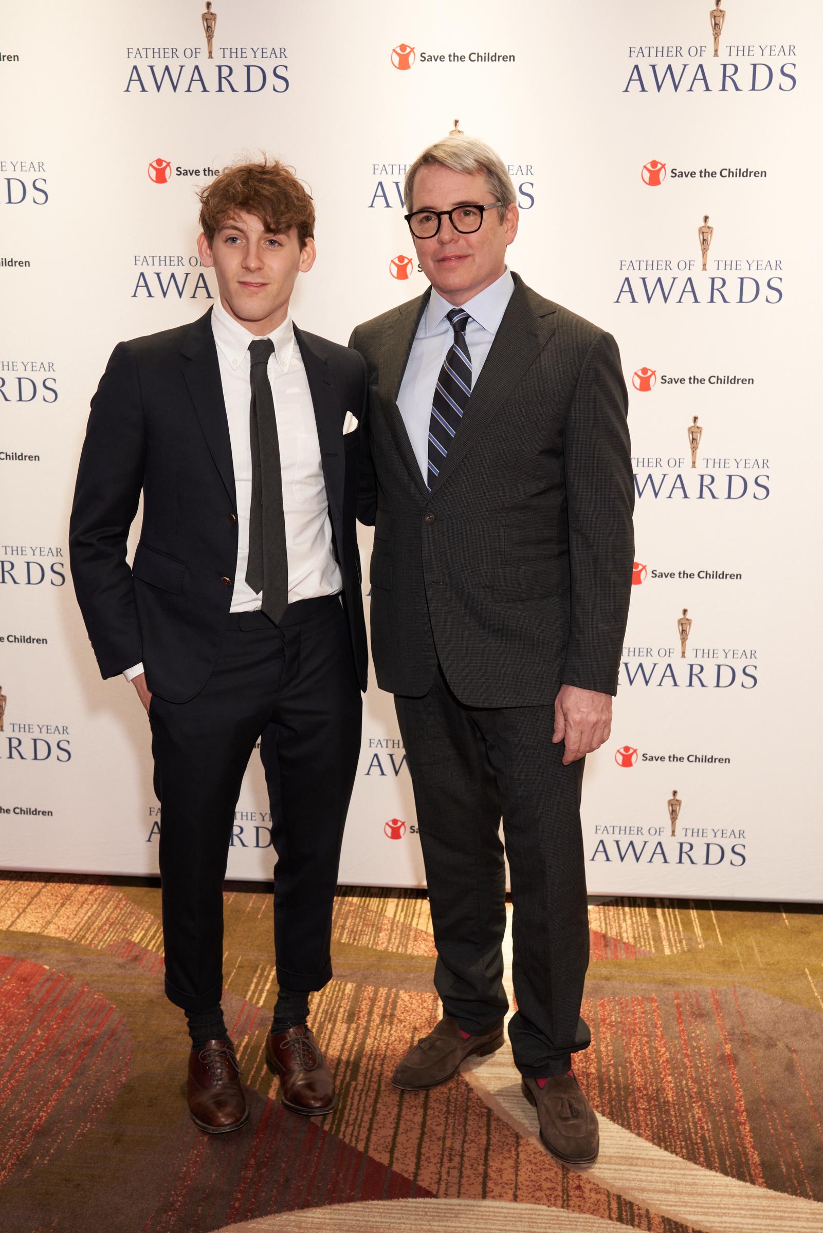 James Wilkie accompanied Matthew Broderick to the Father of the Year Awards in 2023, supporting an event benefiting Save the Children, an organization dedicated to improving children's lives worldwide. | Source: Getty Images.