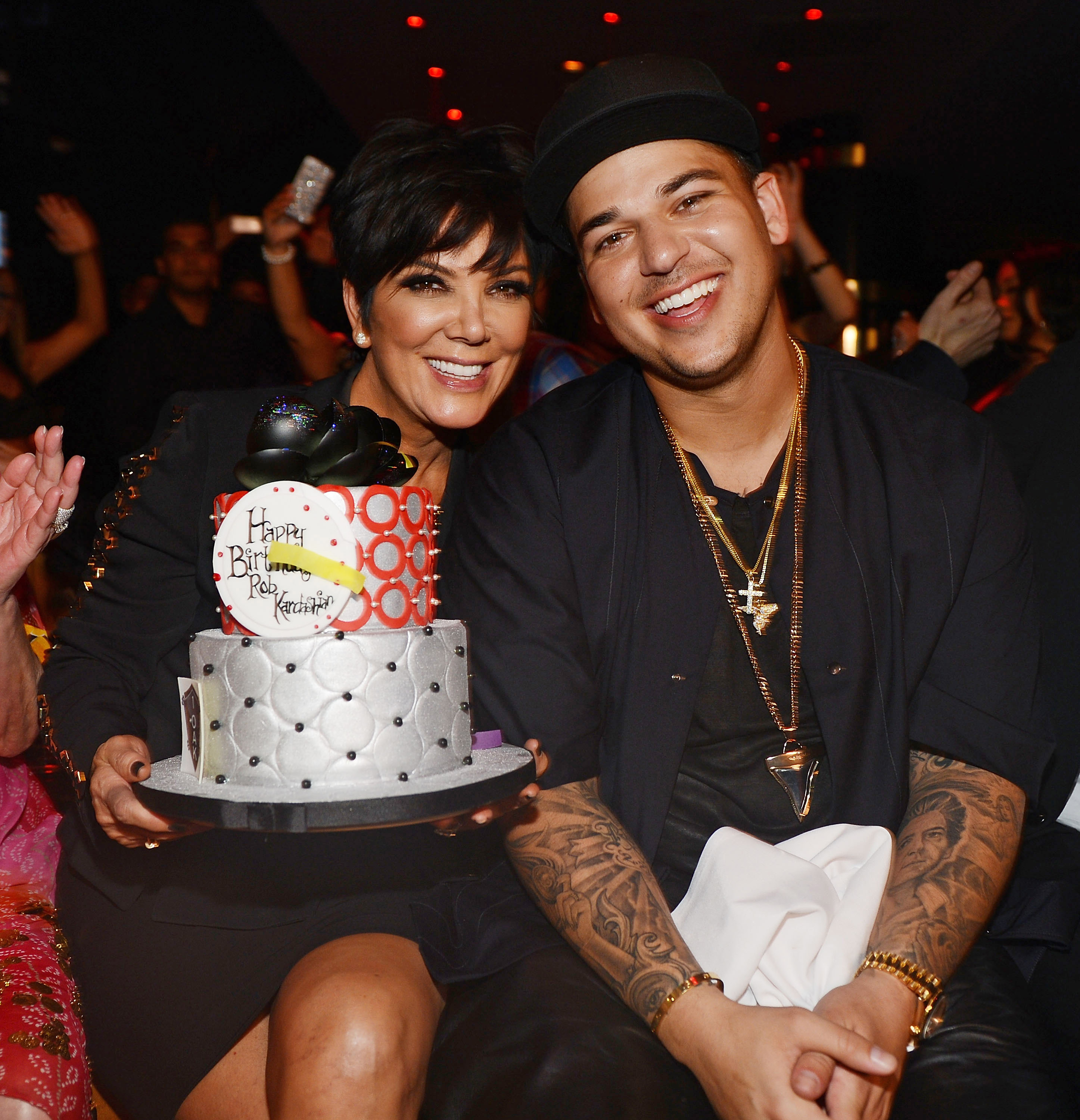 Kris joined Rob at his 26th birthday celebration at 1 OAK Nightclub in Las Vegas on March 15, 2013. | Source: Getty Images