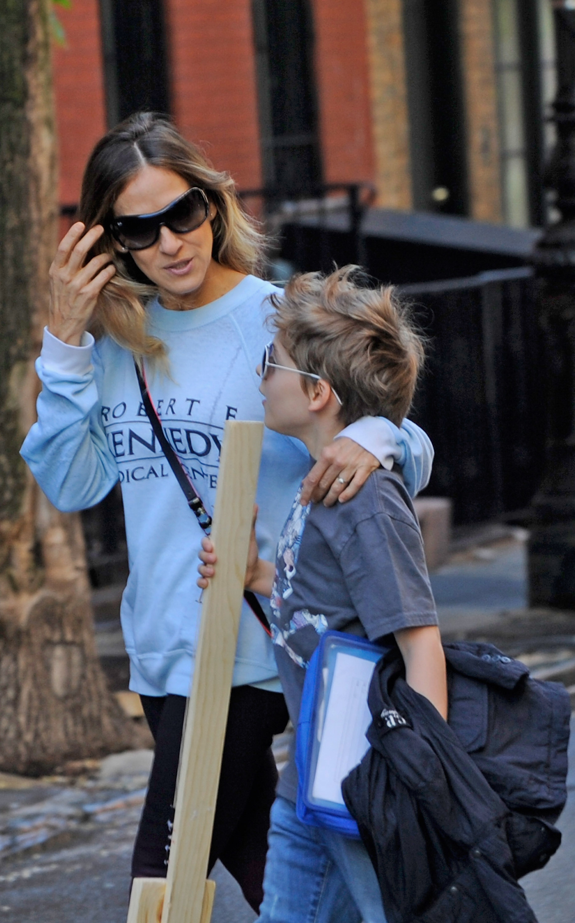 James grew up in Manhattan's West Village, where his mother was frequently photographed accompanying him on his morning walk to school. | Source: Getty Images.
