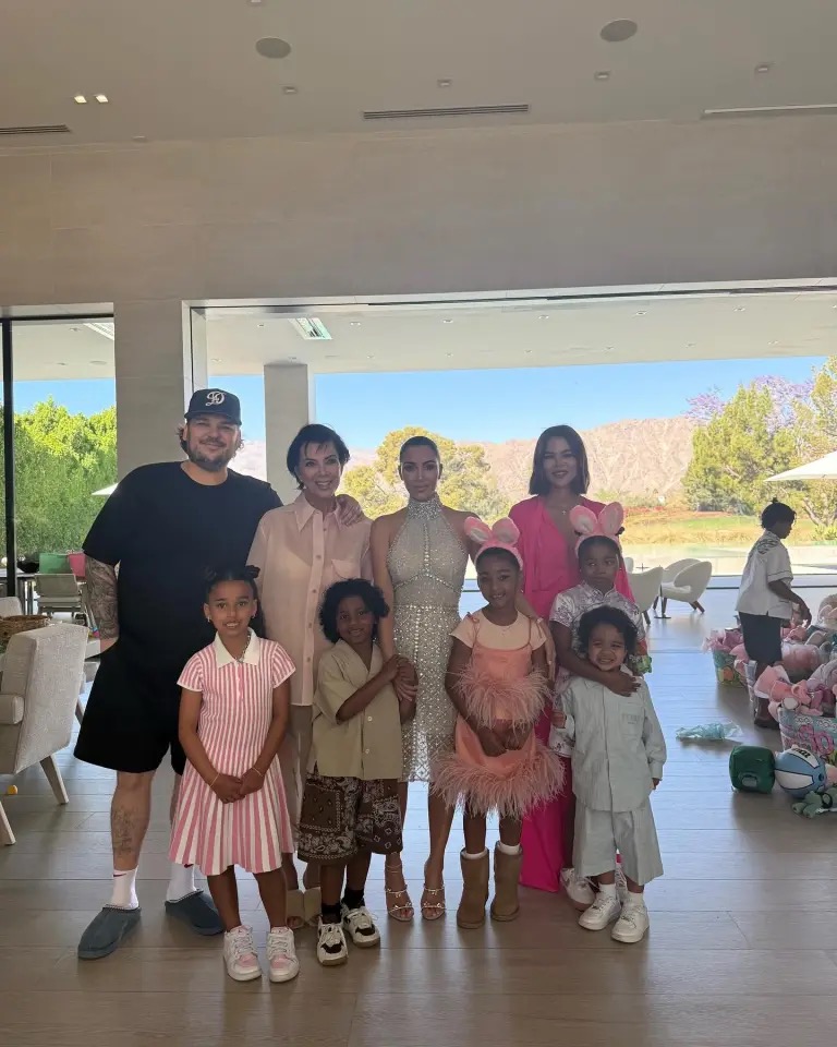 Rob Kardashian poses alongside Kris Jenner, Kim Kardashian, Khloé Kardashian, and the family's children in a rare family photo shared in June 2026. The gathering offered fans a glimpse of Rob's private family life, including time spent with his daughter Dream and her cousins. | Source: Instagram/kimkardashian.